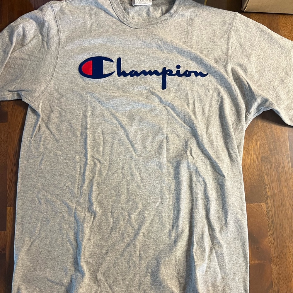 Champion Oxford Heather Gray Mens T-Shirt size large, Cotton, never worn